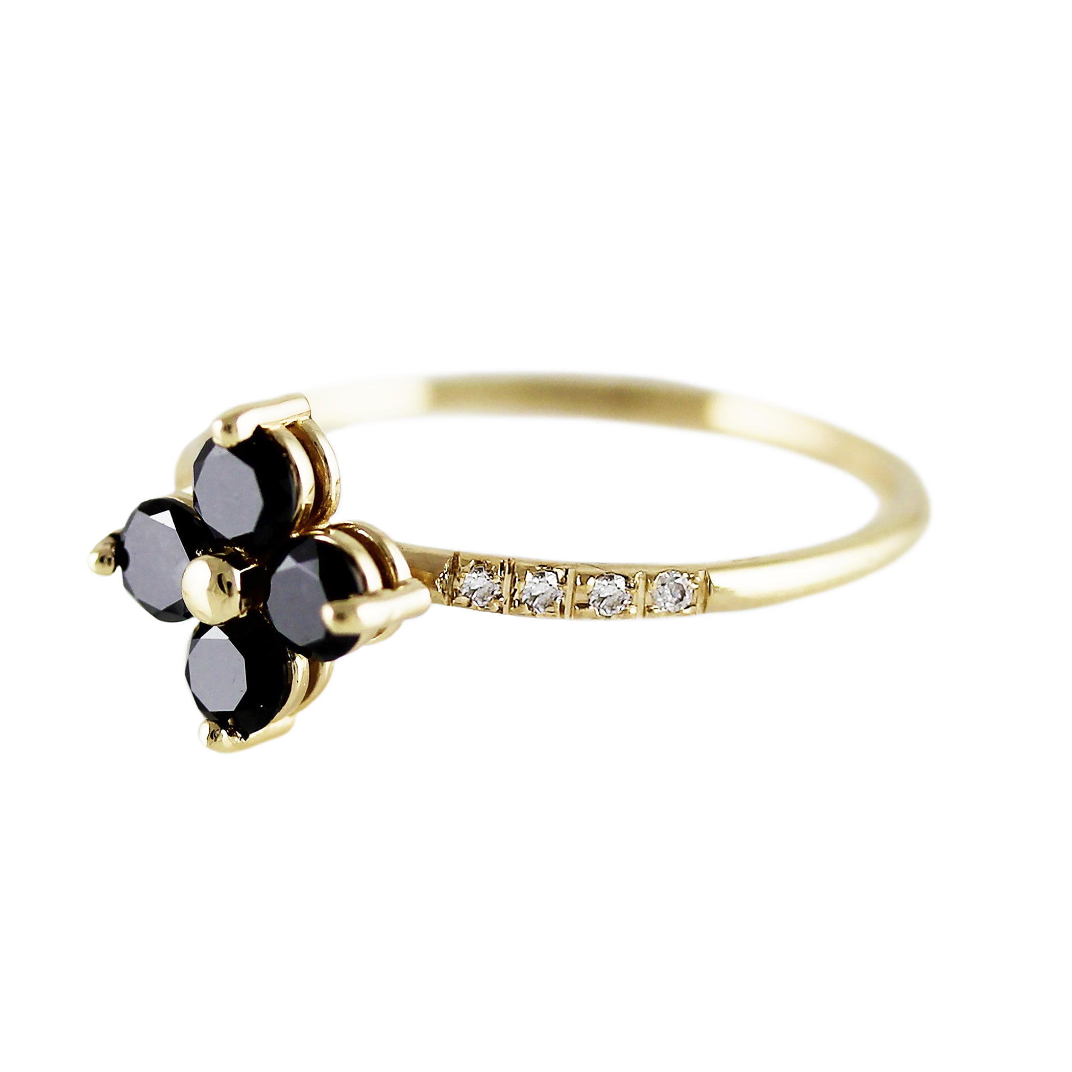 GRANDE BLACK CLOVER RING