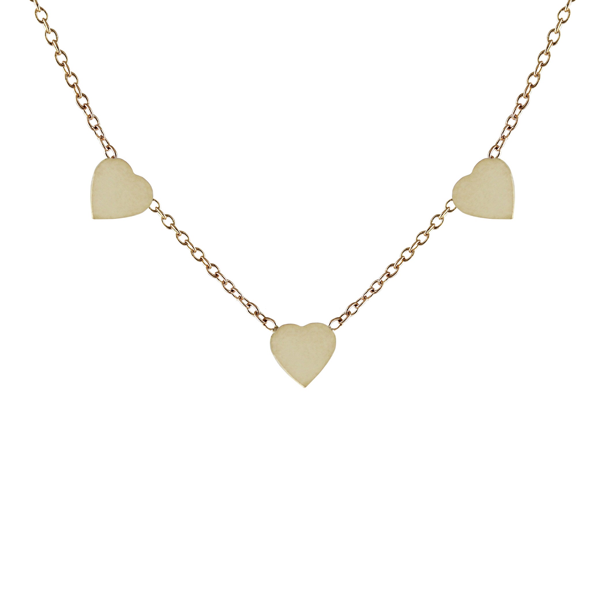 HEART TRIO NECKLACE
