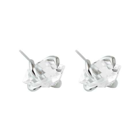 14K HERKIMER DIAMOND STUDS