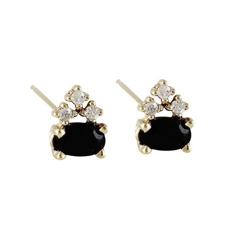SLIP ON OPAL SILVER STUDS