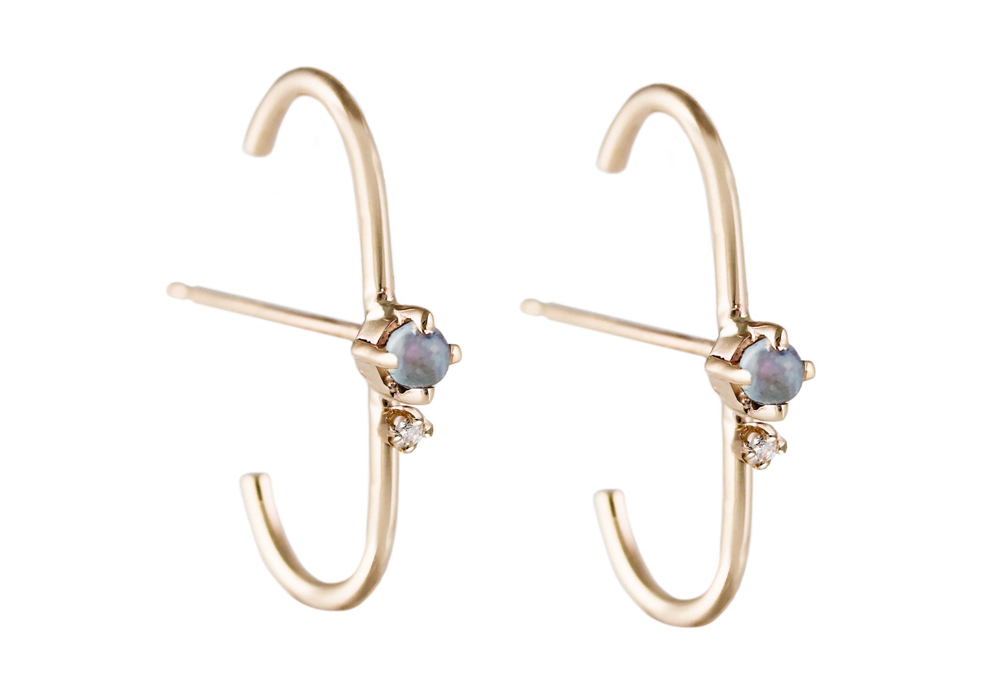 KITTA OPAL WITH DIAMOND STUDS