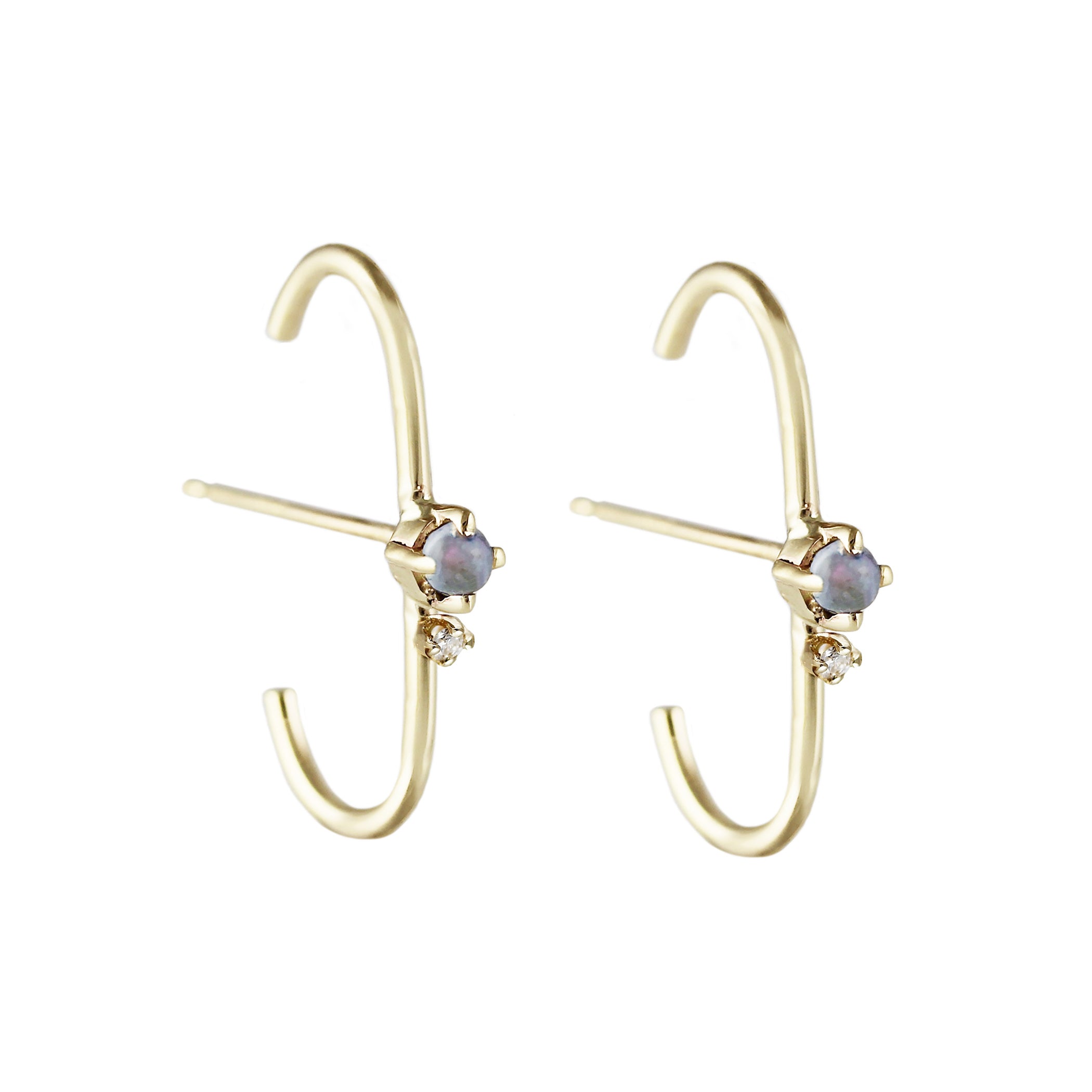 KITTA OPAL WITH DIAMOND STUDS