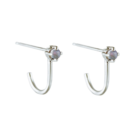 KITTA OPAL SILVER STUDS