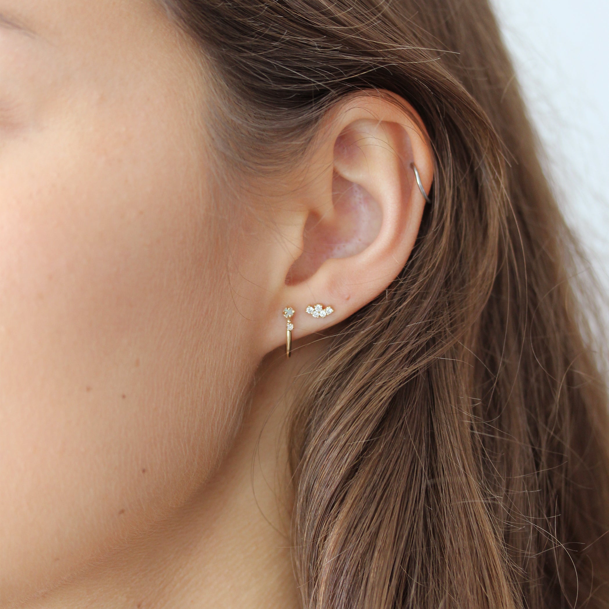 DIAMOND CLUSTER STUDS