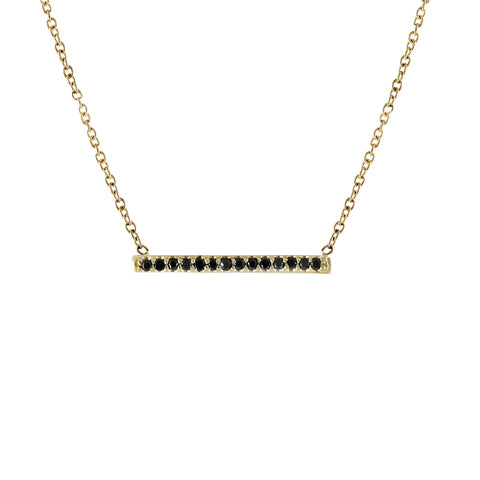 14K 1" VERTICAL BAR NECKLACE