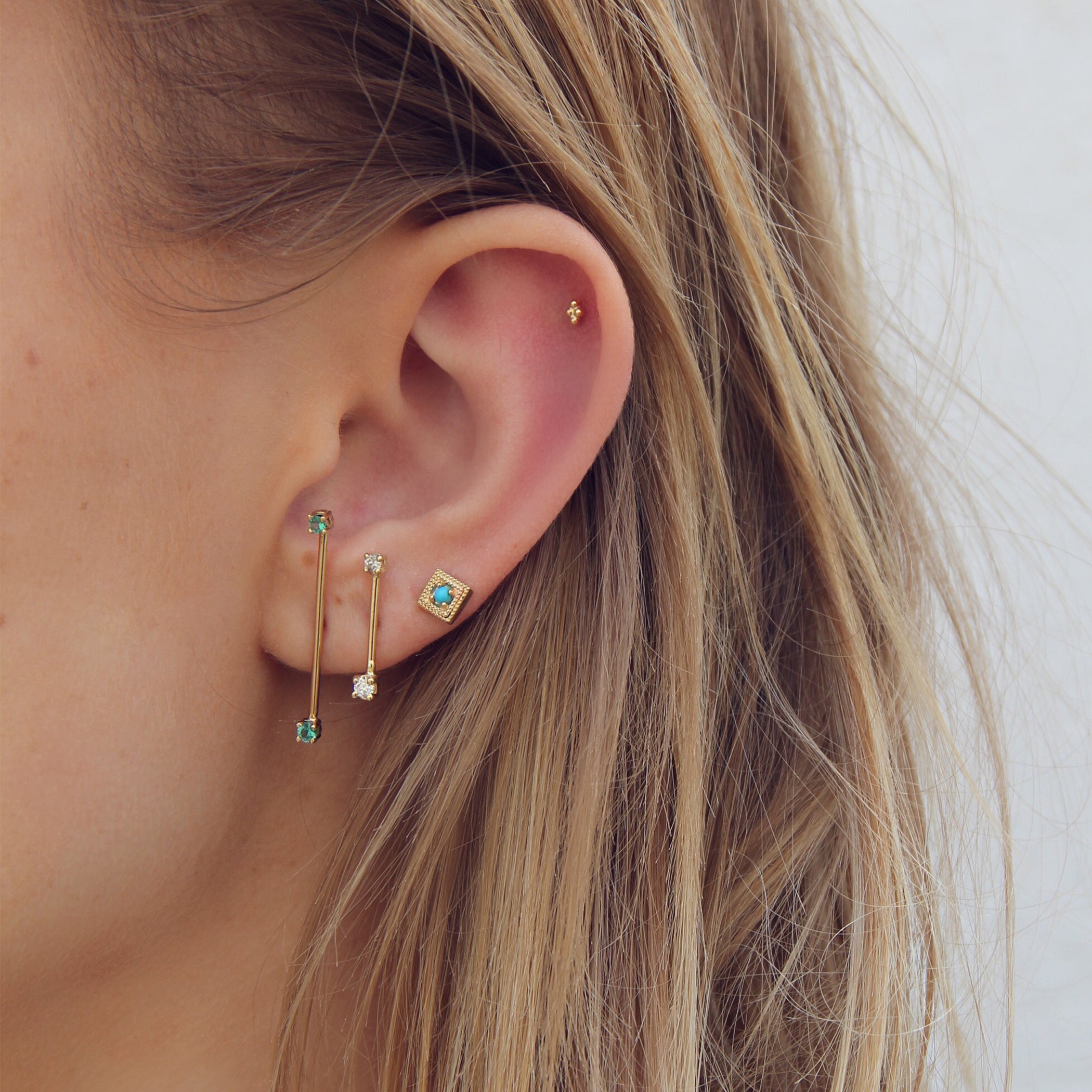 TINY CLUSTER STUDS