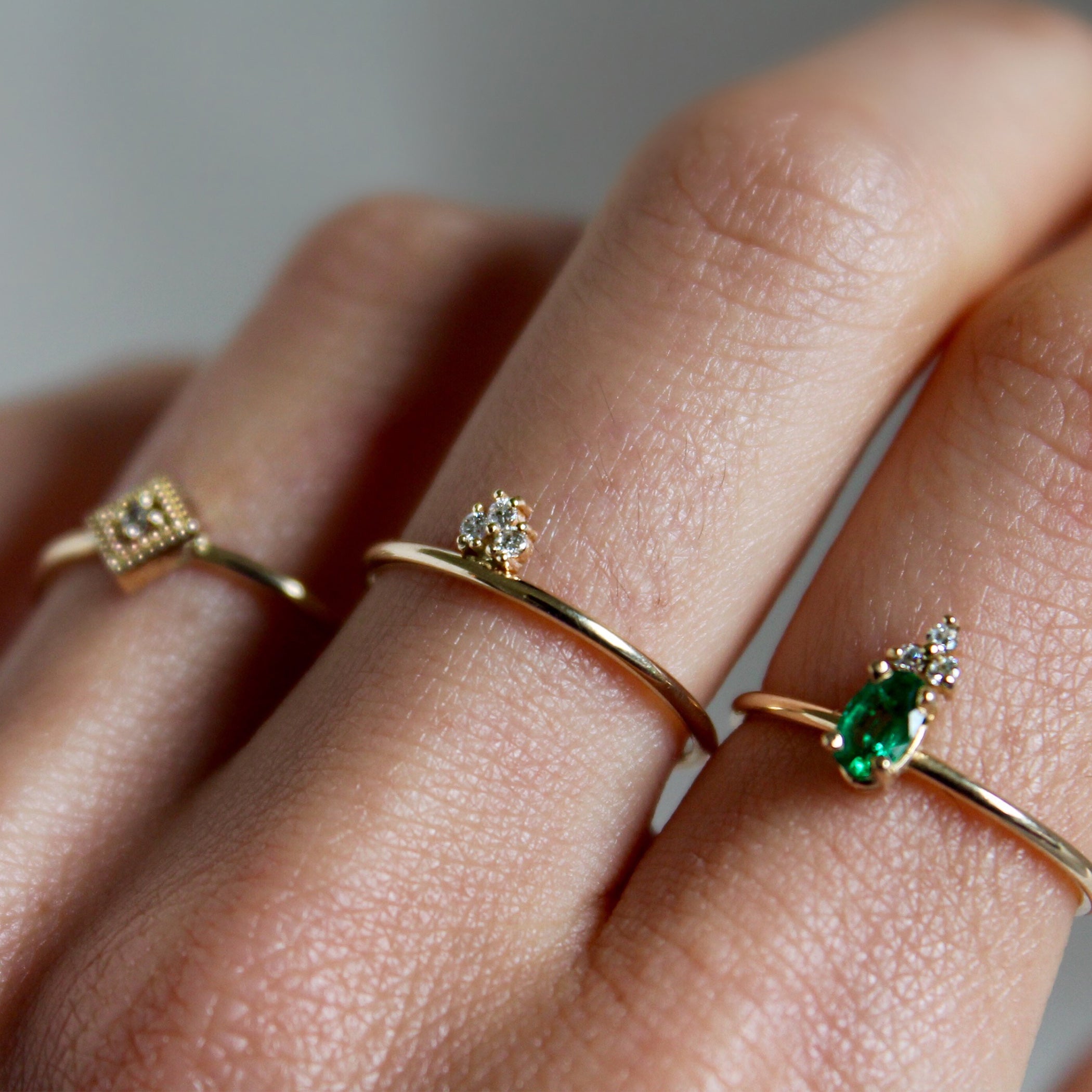 LOUISE EMERALD RING