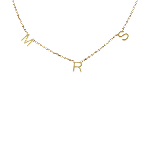 14K TINY PEACE SIGN NECKLACE