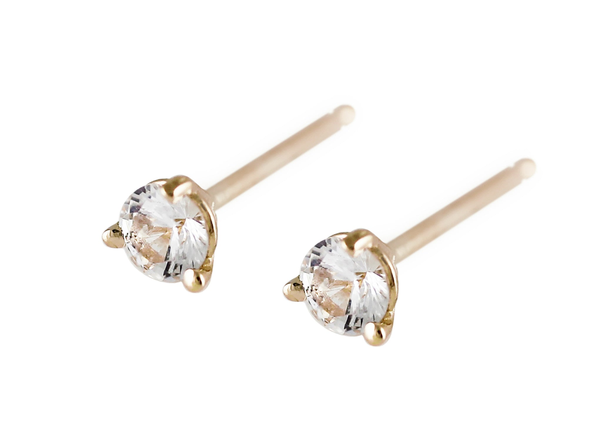 MARTINI WHITE SAPPHIRE STUDS