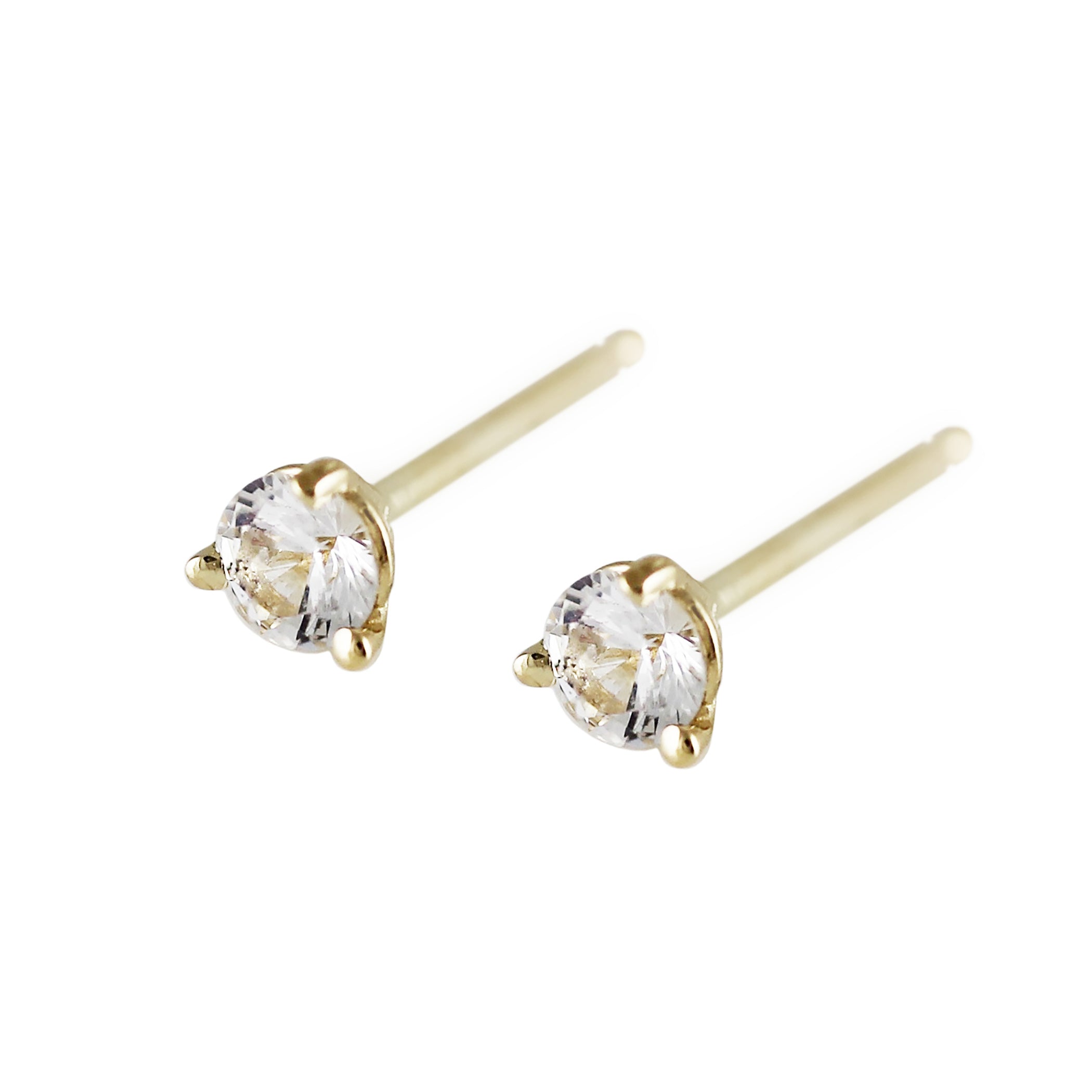 MARTINI WHITE SAPPHIRE STUDS