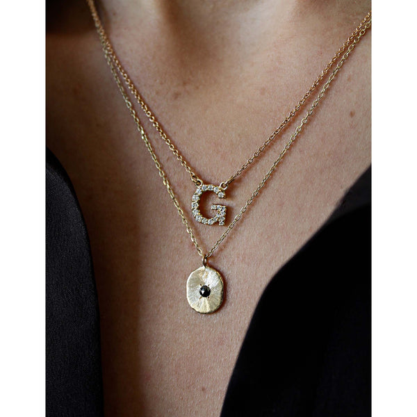 DIAMOND INITIAL NECKLACE LUMO