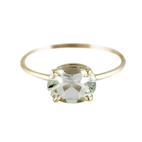 OCTAGON WHITE SAPPHIRE RING