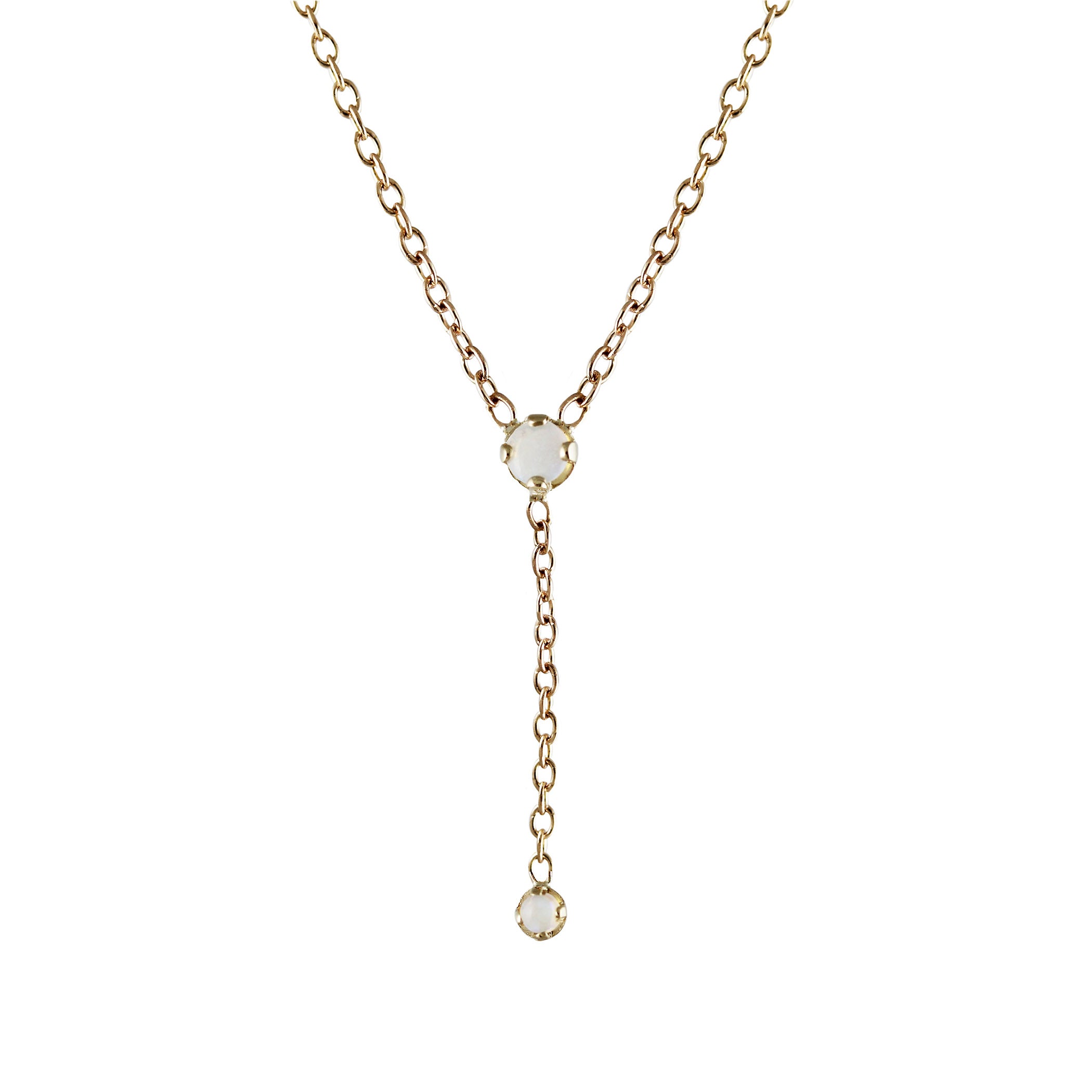 OPAL LARIAT NECKLACE