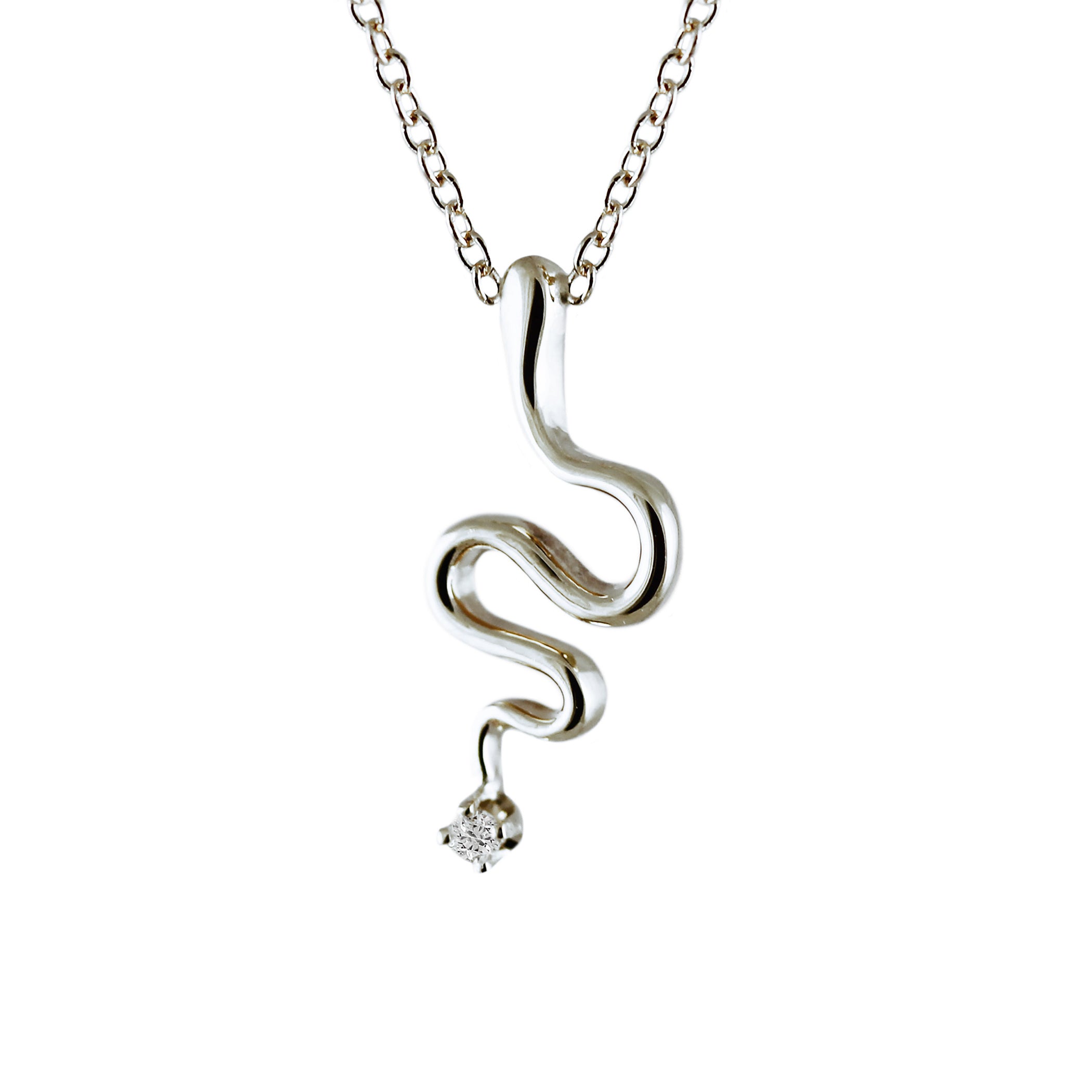 SERPENT MAGIQUE SILVER NECKLACE
