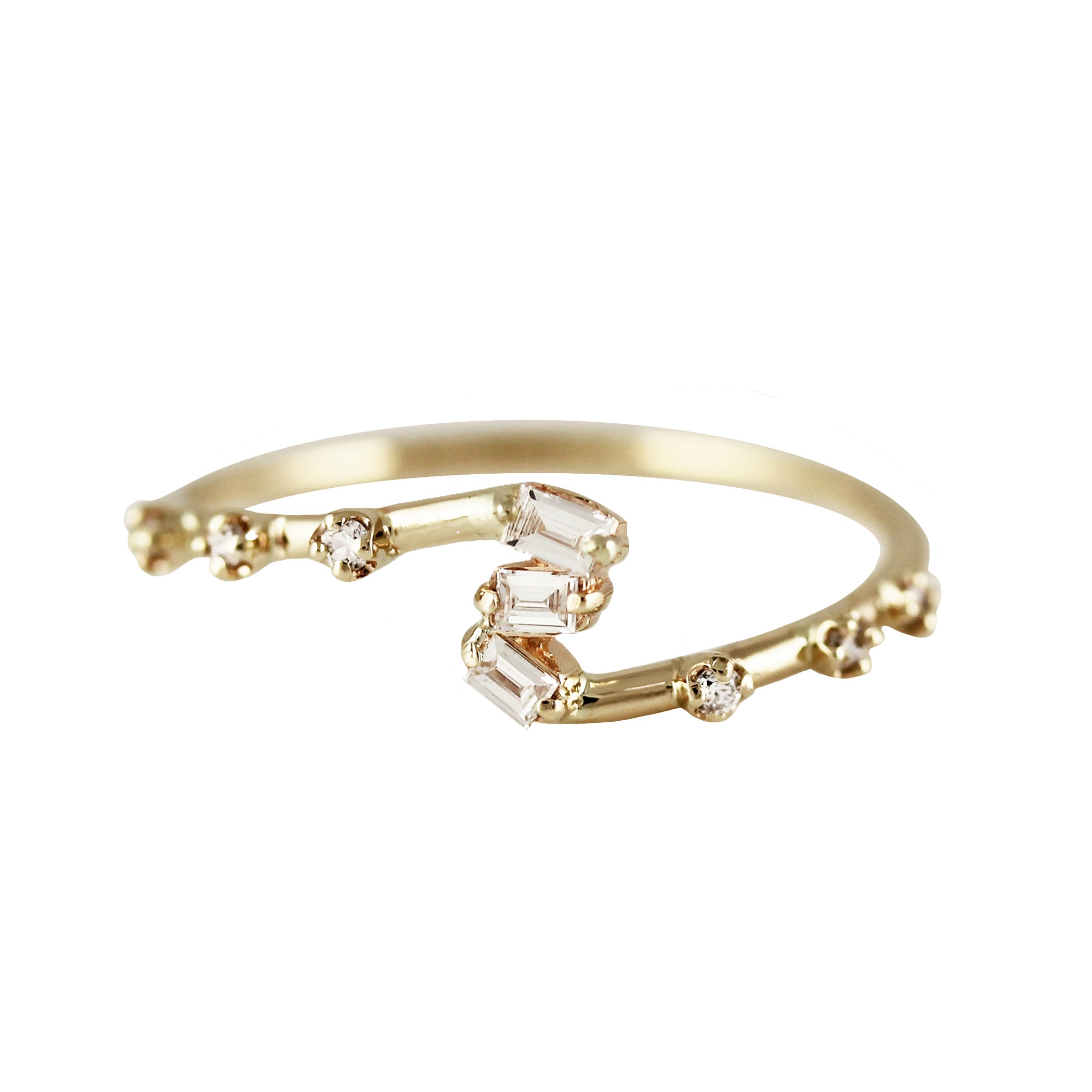 SIDESTEP TRIO BAGUETTE RING