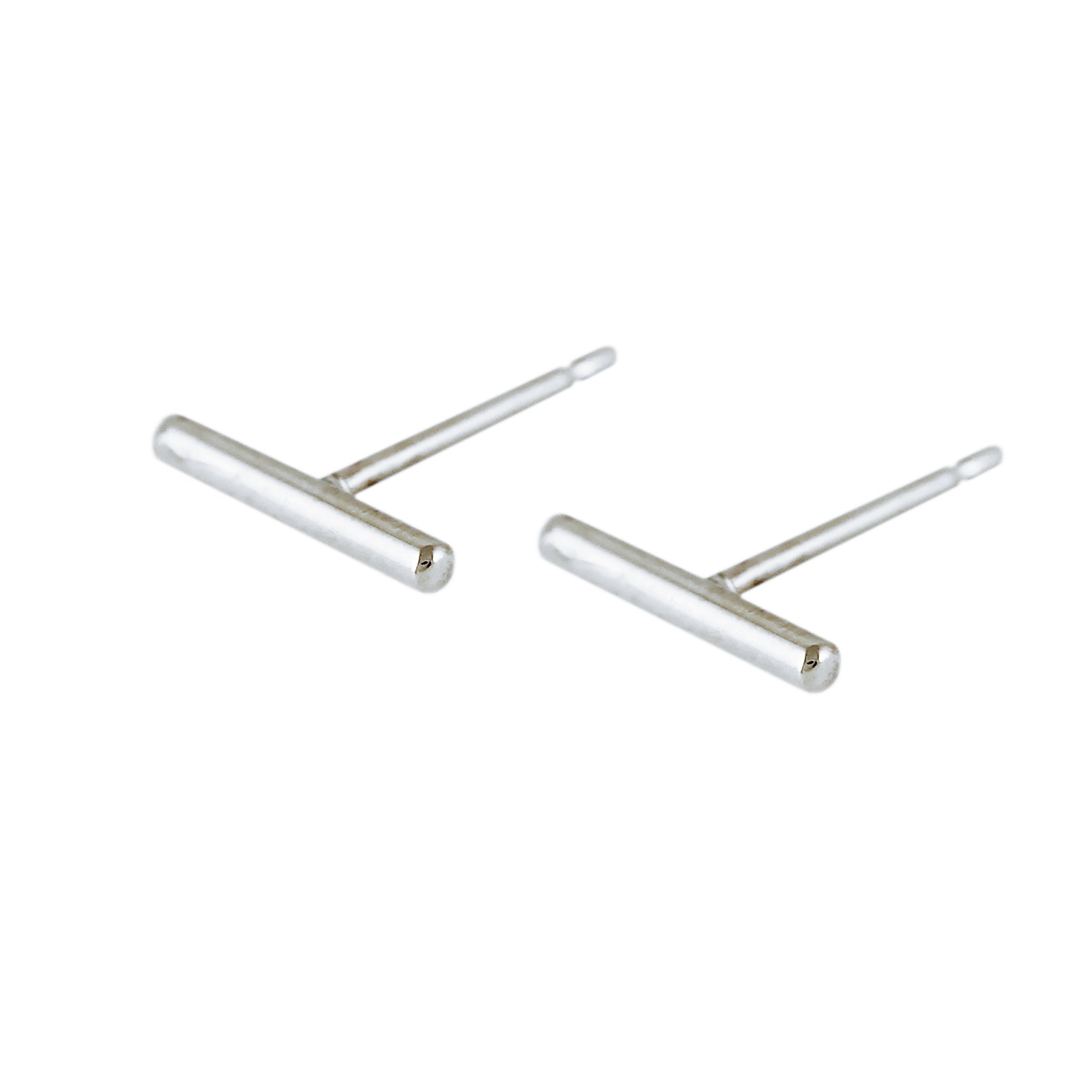 SILVER STAPLE 10MM STUDS
