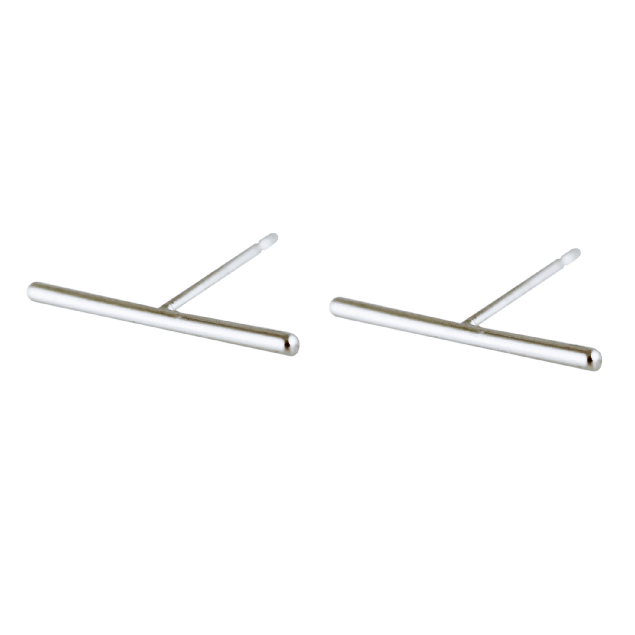 SILVER STAPLE 15MM STUDS