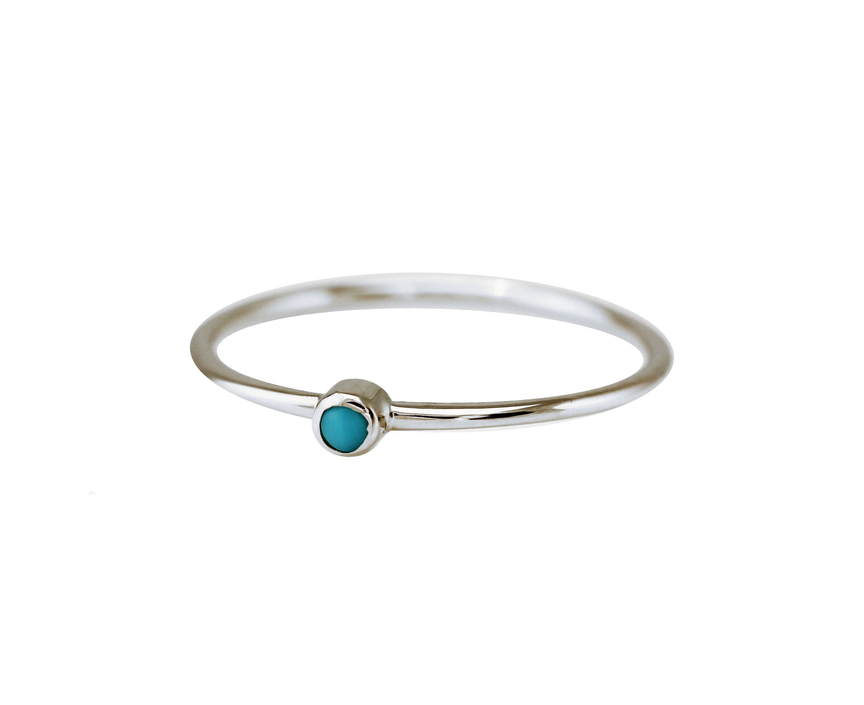 14K SINGLE TURQUOISE RING
