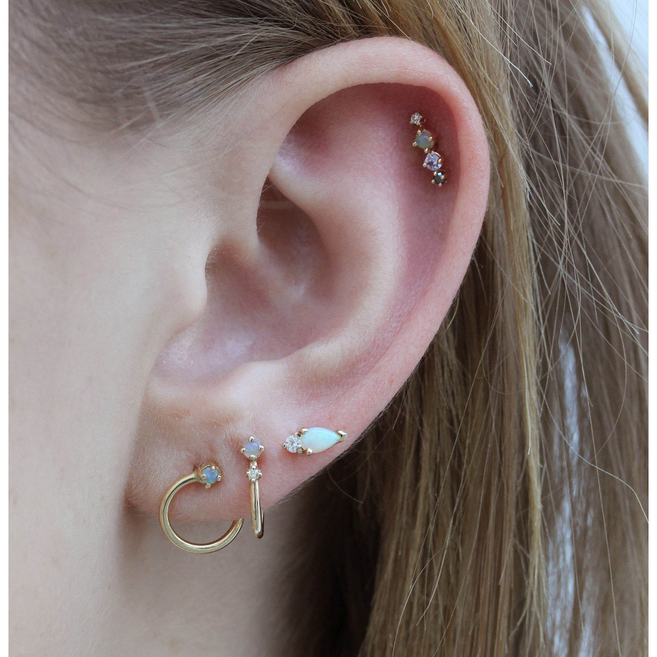 SLIP ON OPAL STUDS