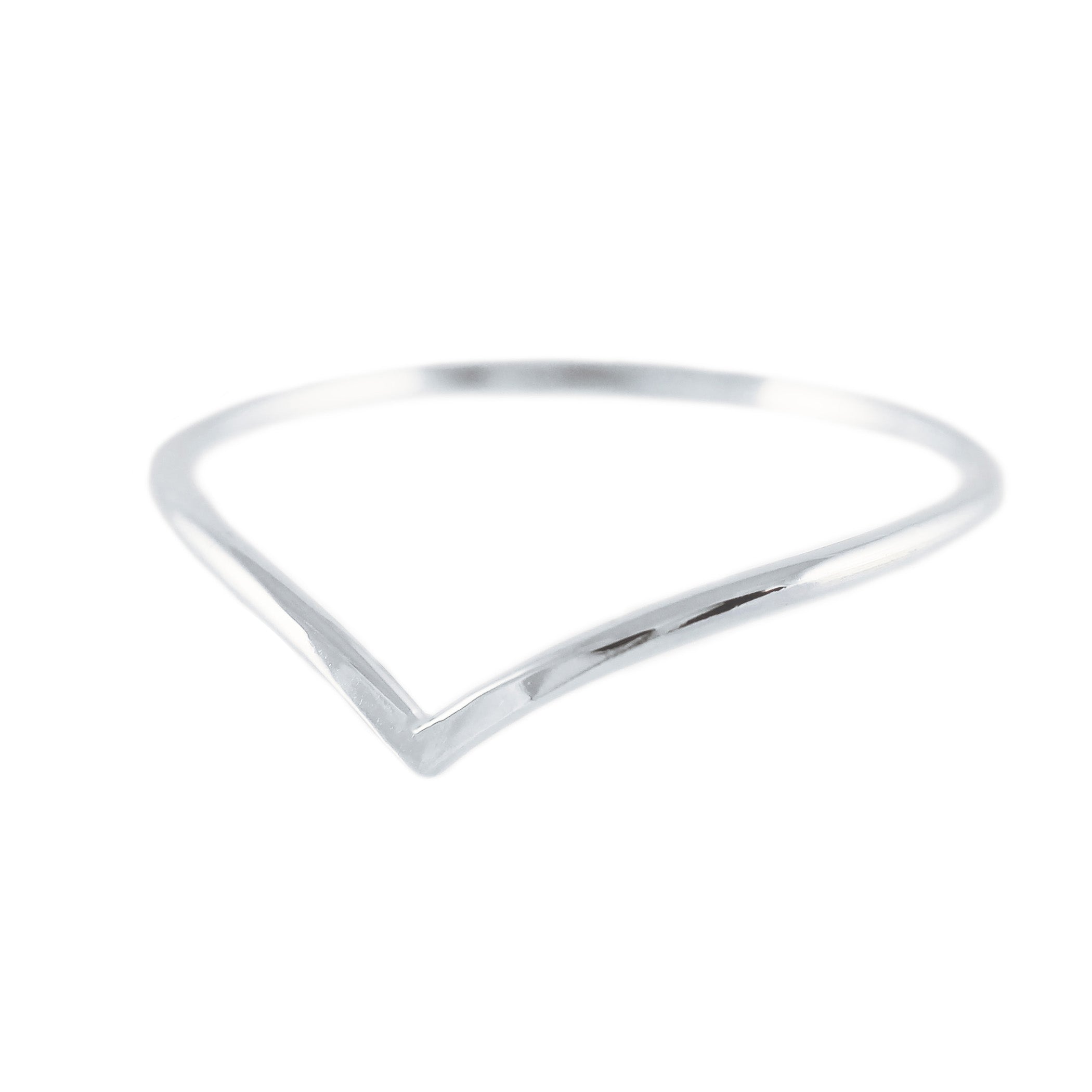 SILVER TEARDROP RING