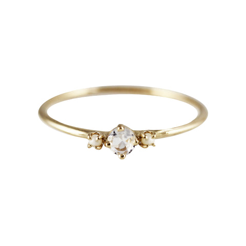 14K FAN DIAMOND BAND RING