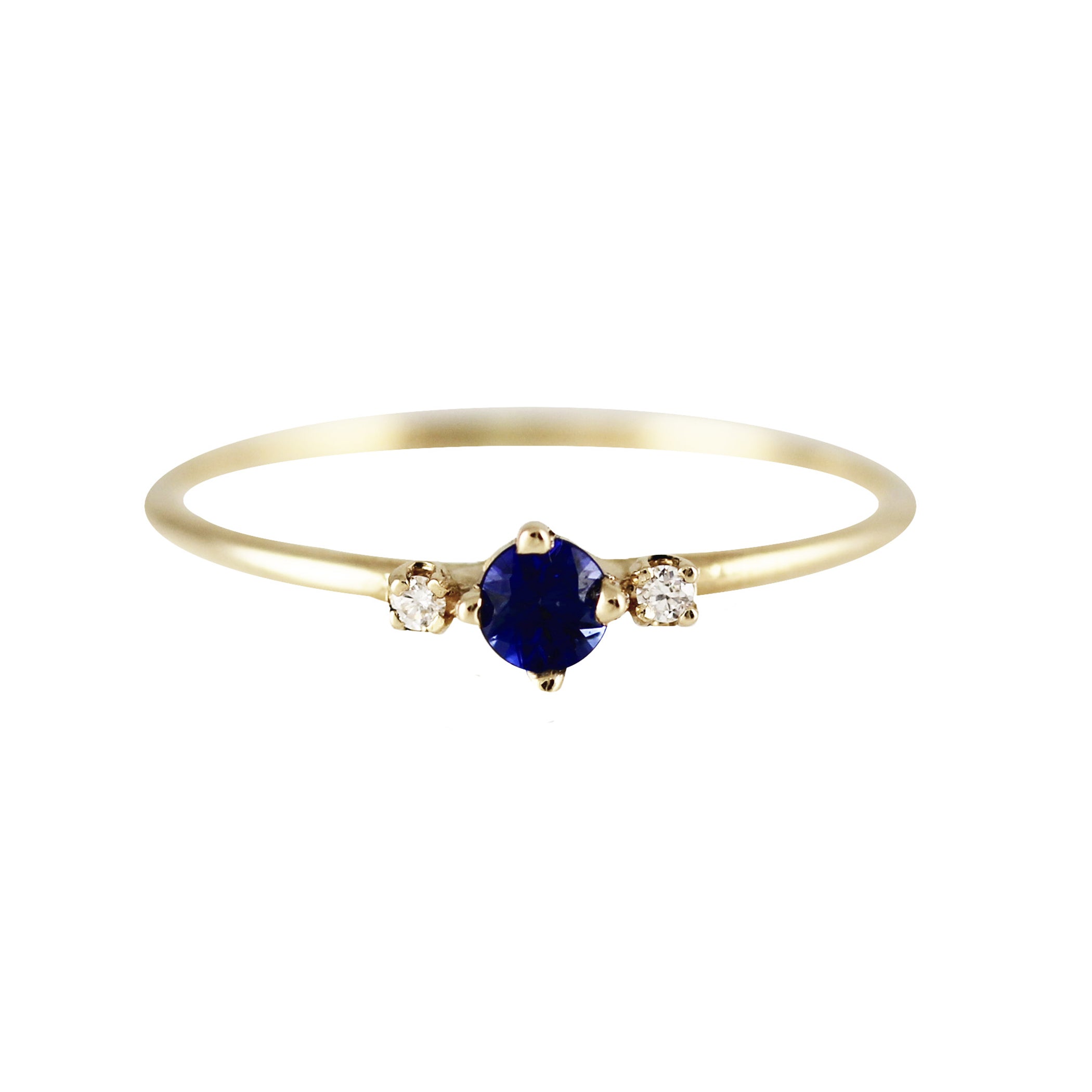 THEA SAPPHIRE WITH WHITE DIAMONDS RING