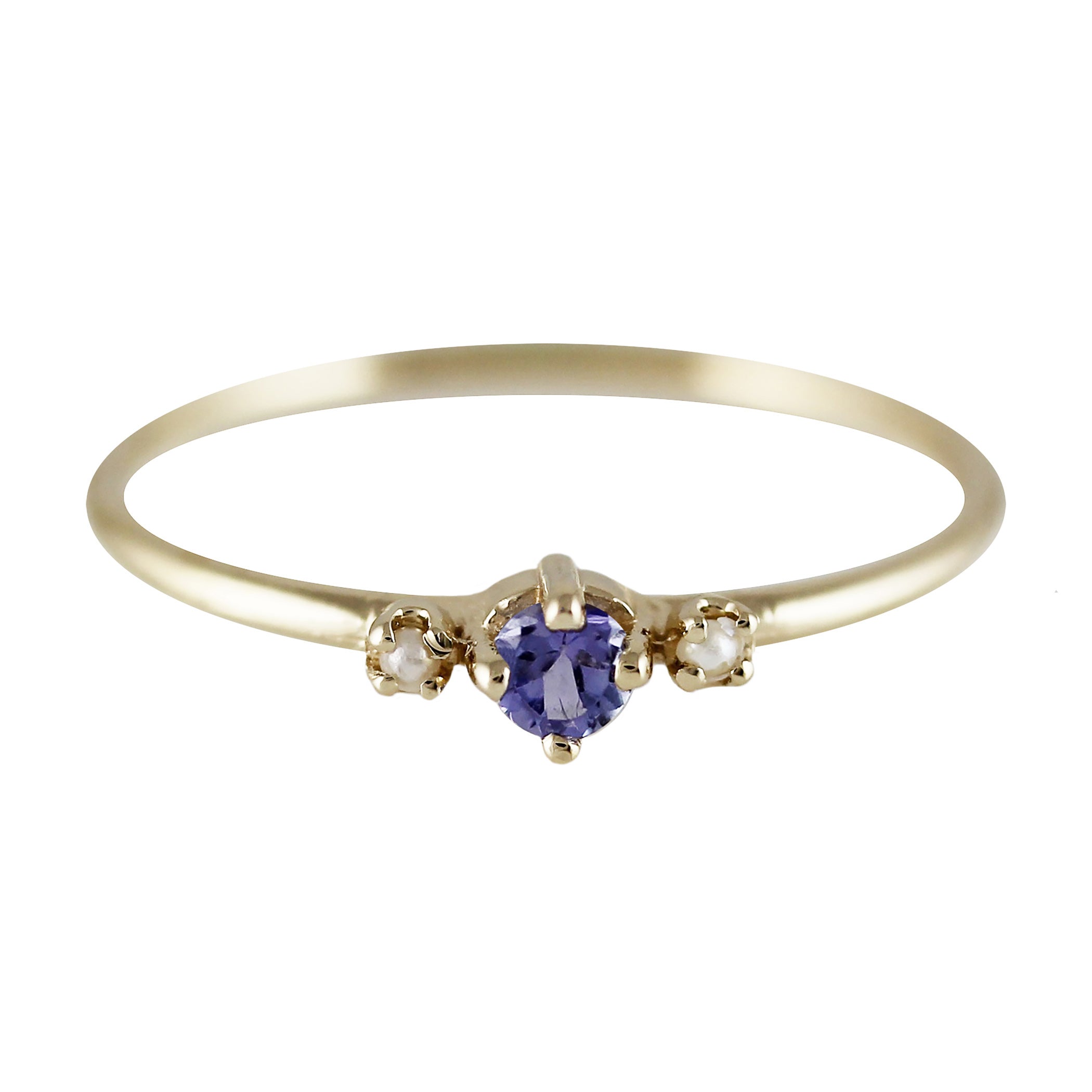 THEA TANZANITE WITH PEARLS RING