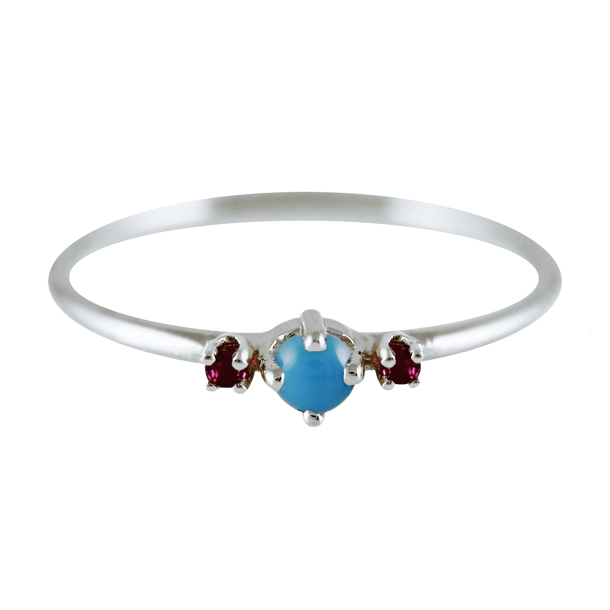 THEA TURQUOISE SILVER RING
