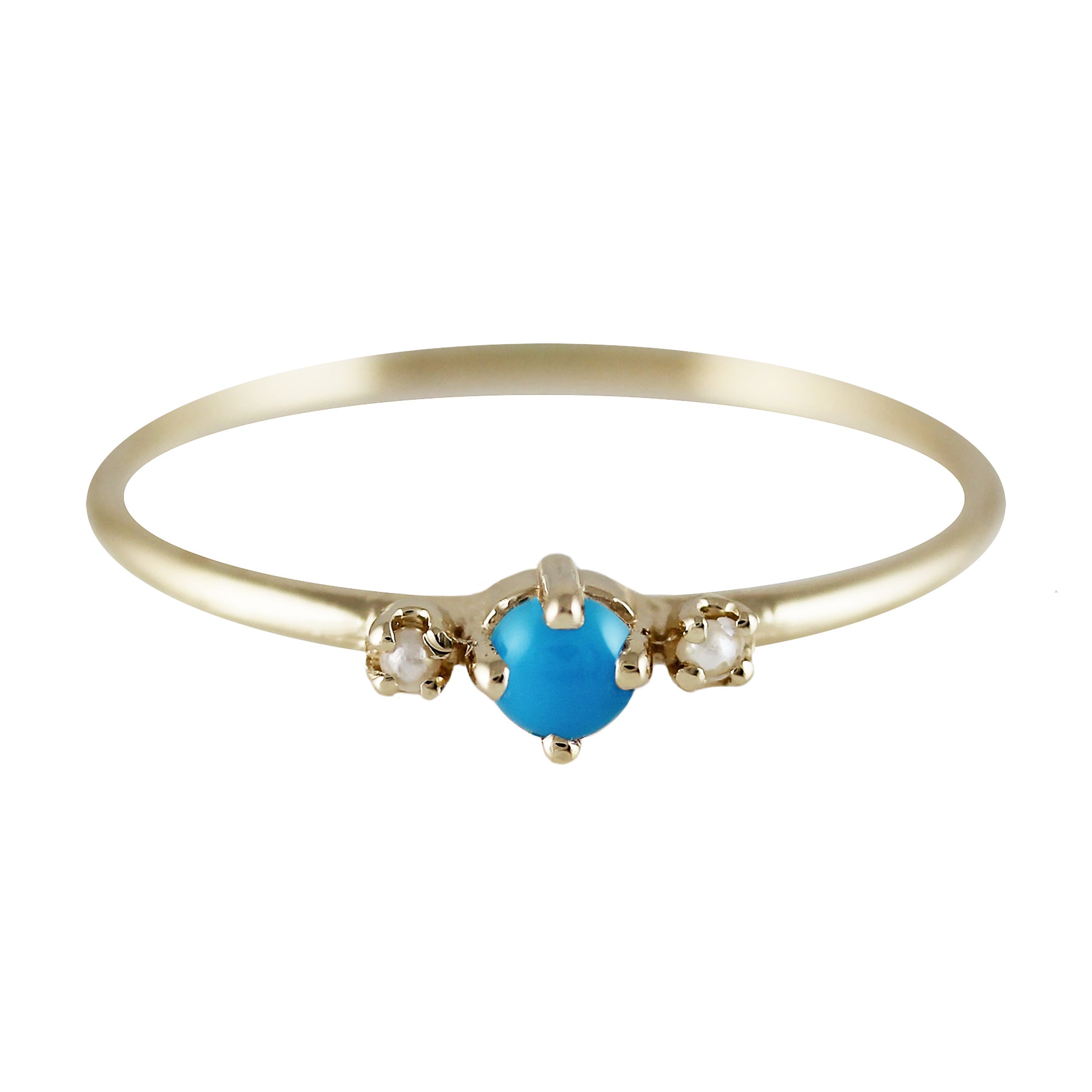 THEA TURQUOISE WITH PEARLS RING