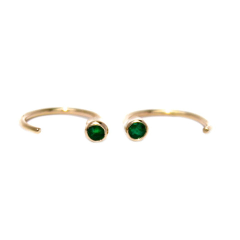 SLIP ON OPAL SILVER STUDS