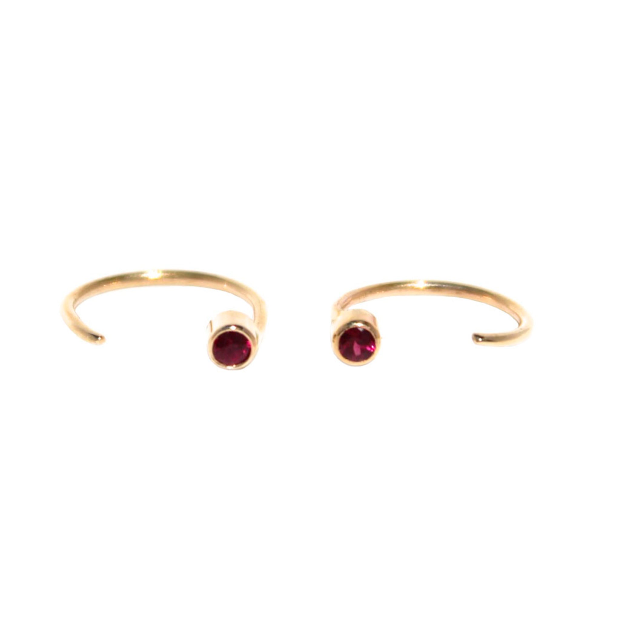 RUBY TINY HOOPS