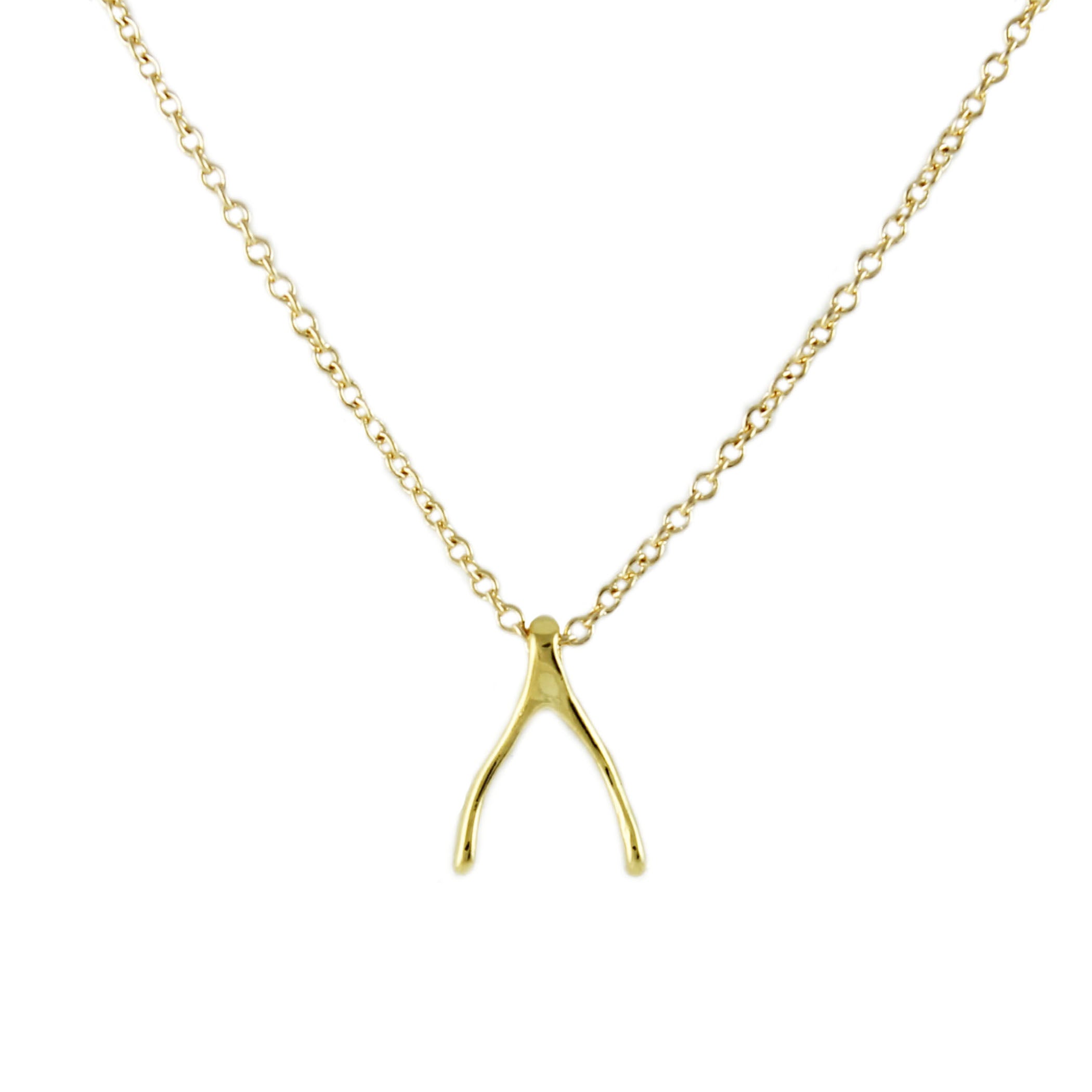 TINY WISHBONE NECKLACE