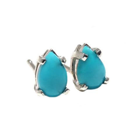 14K GOLDEN TURQUOISE STUDS