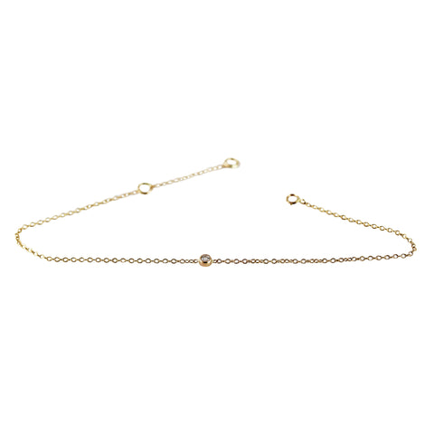 14K LARGE DIAMOND PAVE OVAL LINK BRACELET