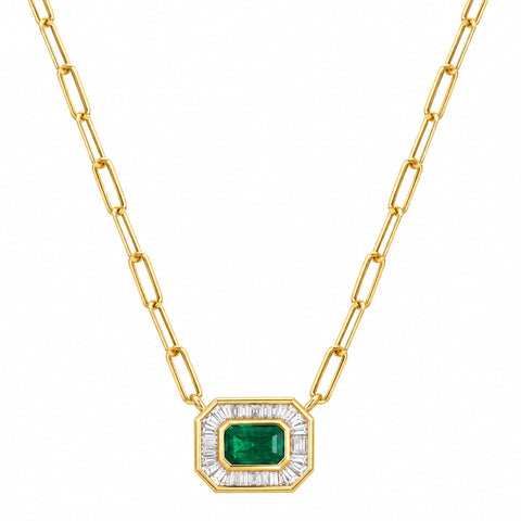 6 DIAMOND PAVE BAR NECKLACE