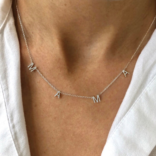 STERLING SILVER MAMA NECKLACE
