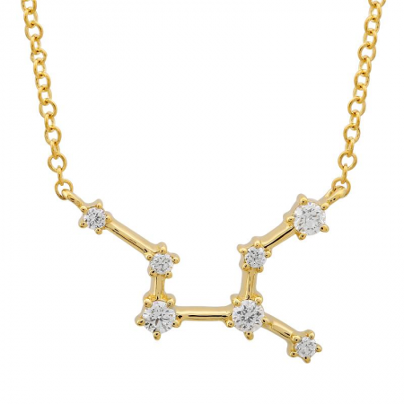 10K Scattered Diamond & Round Constellation Pendant | PDD3507-1Y | Valina  Fine Jewelry