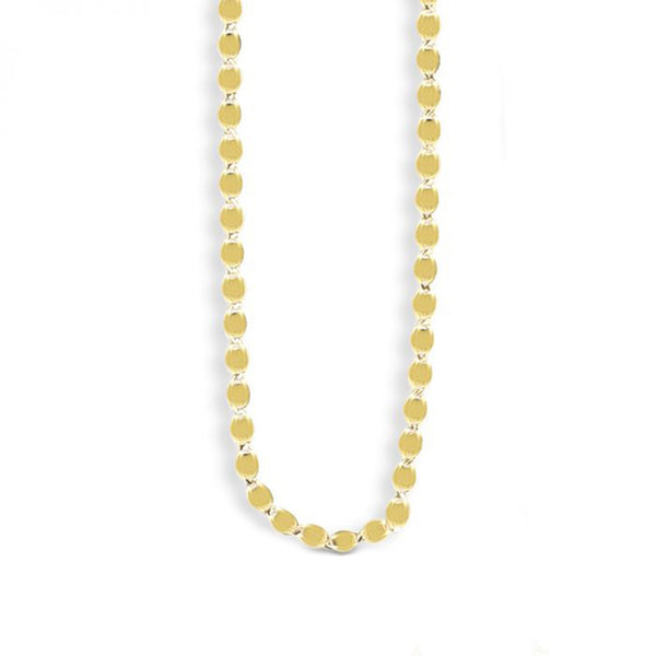 14K MIRROR VALENTINO CHAIN NECKLACE