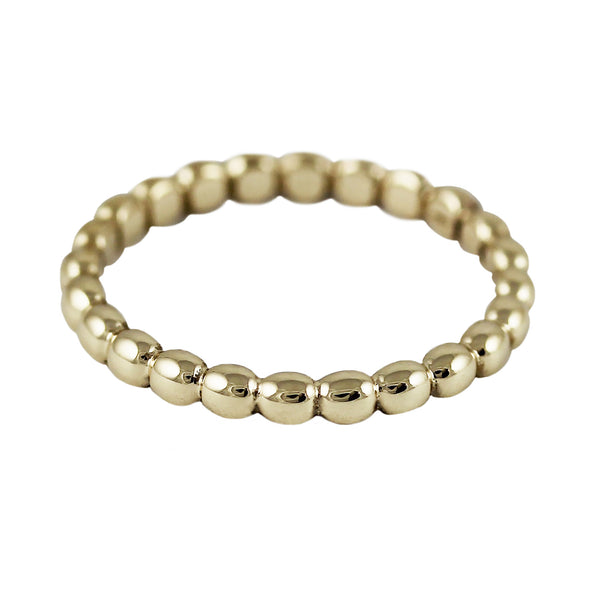 14K BEADED RING