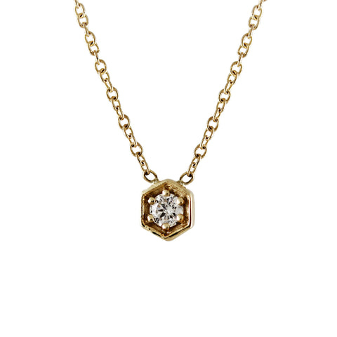 TINY DISK WITH DIAMOND LARIAT NECKLACE
