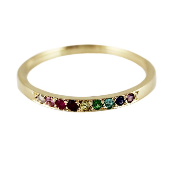 14K RAINBOW RING