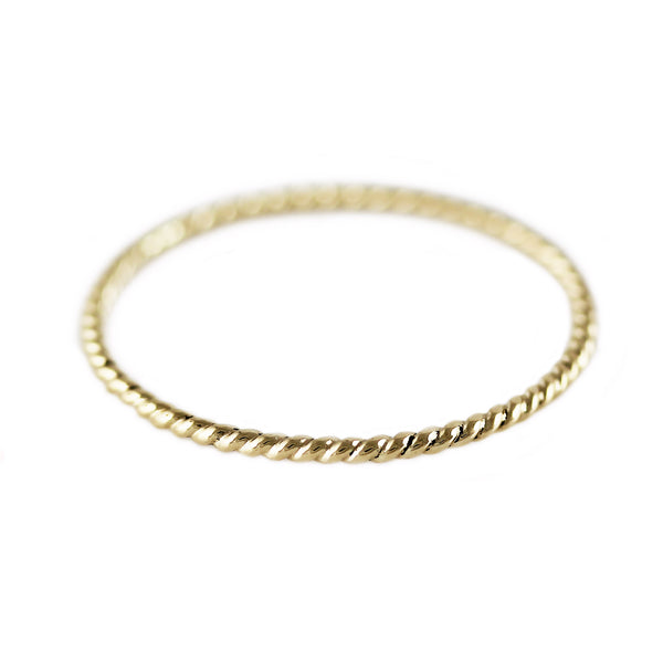 14K GOLD ROPE RING