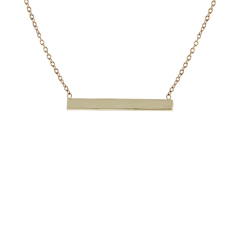 14K EMERALD BAGUETTE WITH DIAMOND PAVE SIDES NECKLACE