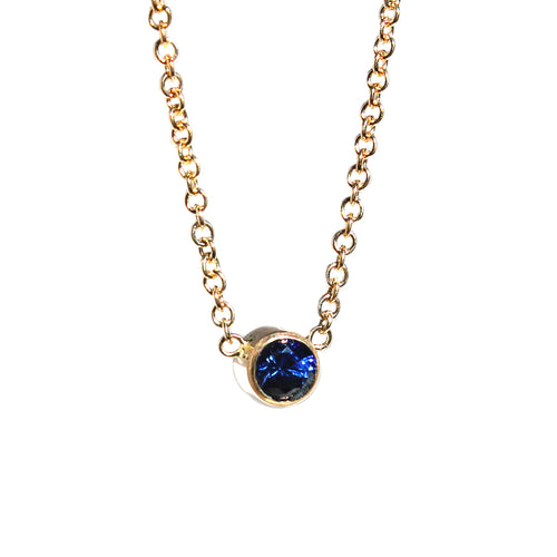 3 MM SAPPHIRE NECKLACE