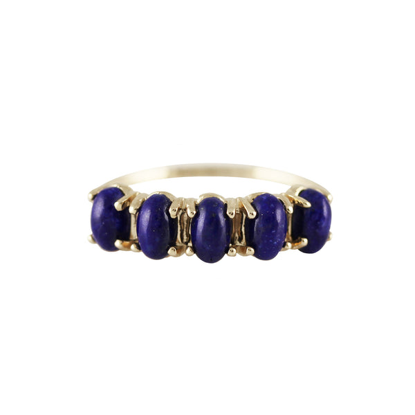 5 OVAL LAPIS LAZULI RING