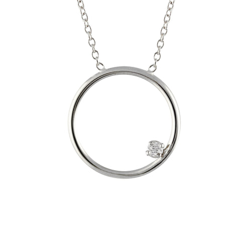 SILVER INITIAL NECKLACE
