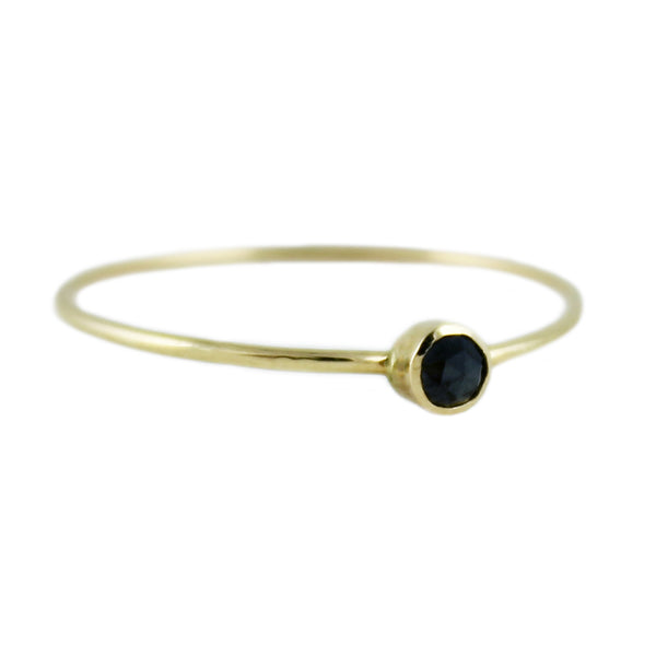 BLACK ROSE CUT DIAMOND RING