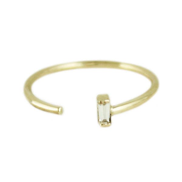 DIAMOND BAGUETTE CUFF RING