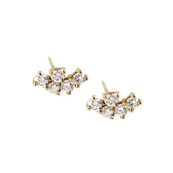 DIAMOND CLUSTER STUDS