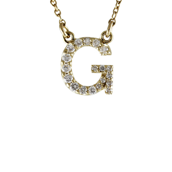 DIAMOND INITIAL NECKLACE